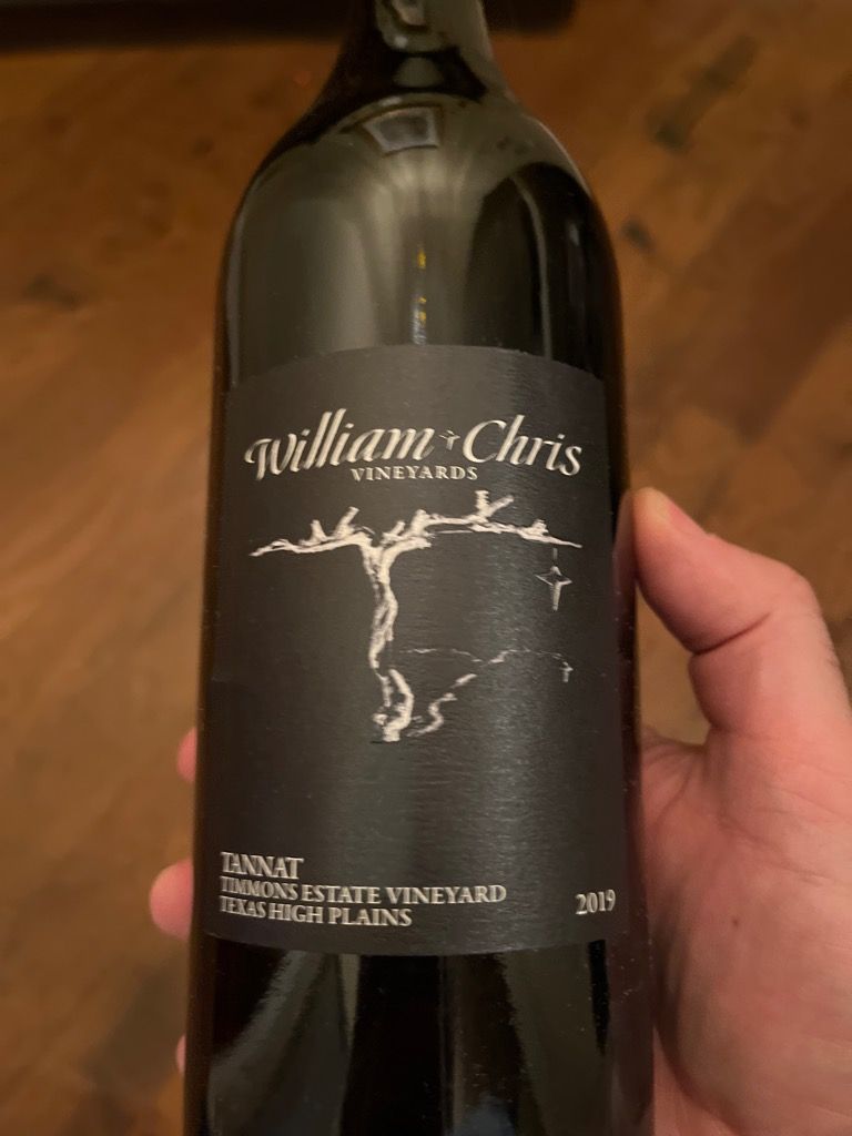 2021 William Chris Vineyards Tannat Timmons Estate, USA, Texas, Texas High Plains CellarTracker