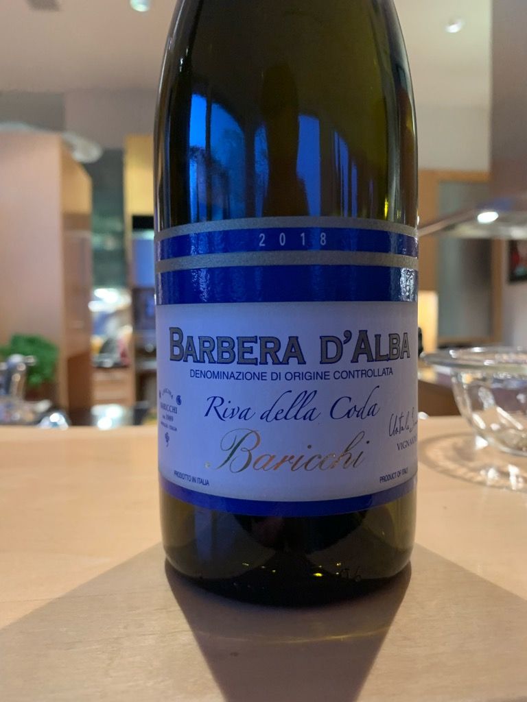 2018 Cascina Baricchi Barbera d'Alba Riva della Coda, Italy, Piedmont ...