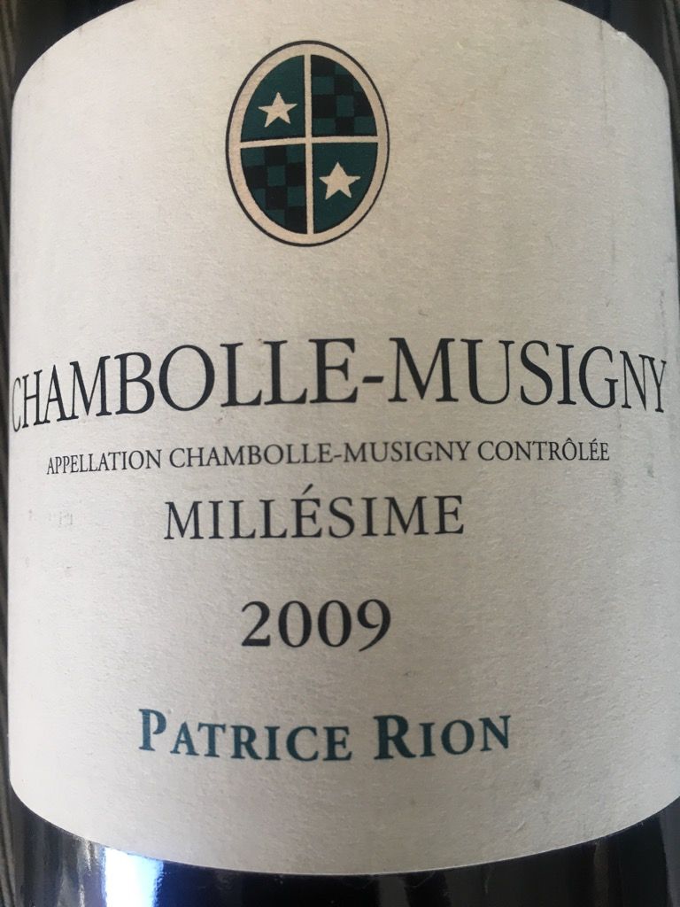 2006 Patrice Rion Chambolle-Musigny 1er Cru - CellarTracker