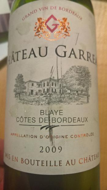 CHATEAU GARREAU - MILLESIME 2009 - 700 ml