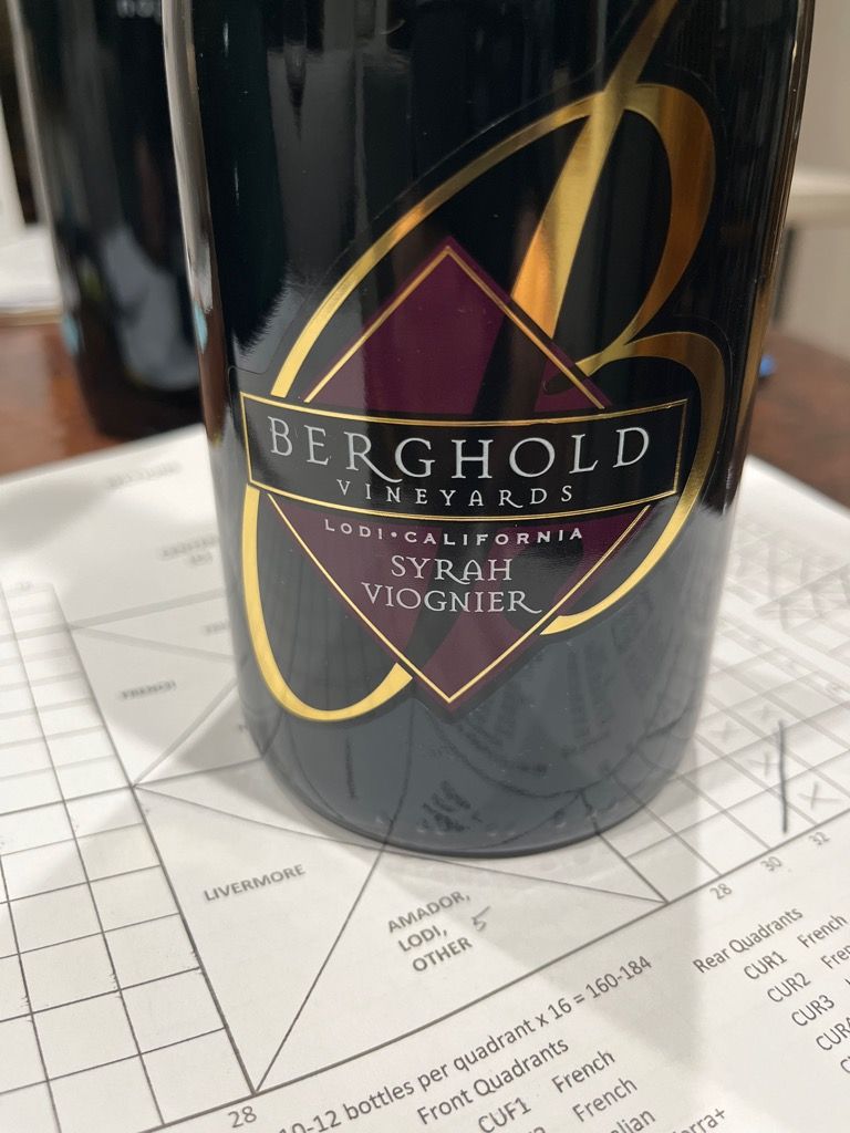 2001 Berghold Vineyards Syrah, USA, California, Central Valley, Lodi ...