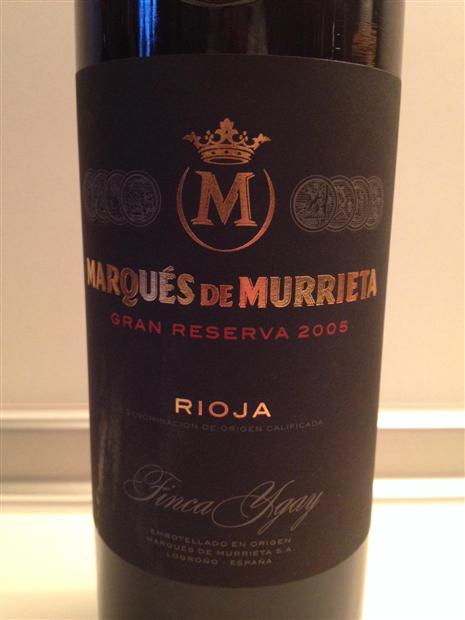 2005 Marqués de Murrieta Rioja Gran Reserva Finca Ygay - CellarTracker