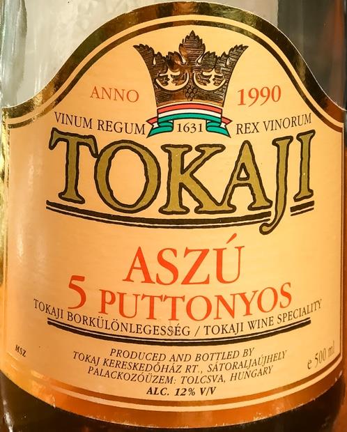 1990 Kereskedőház Tokaji Aszú 5 Puttonyos - CellarTracker