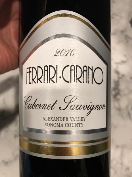 2016 Ferrari Carano Cabernet Sauvignon Alexander Valley Usa