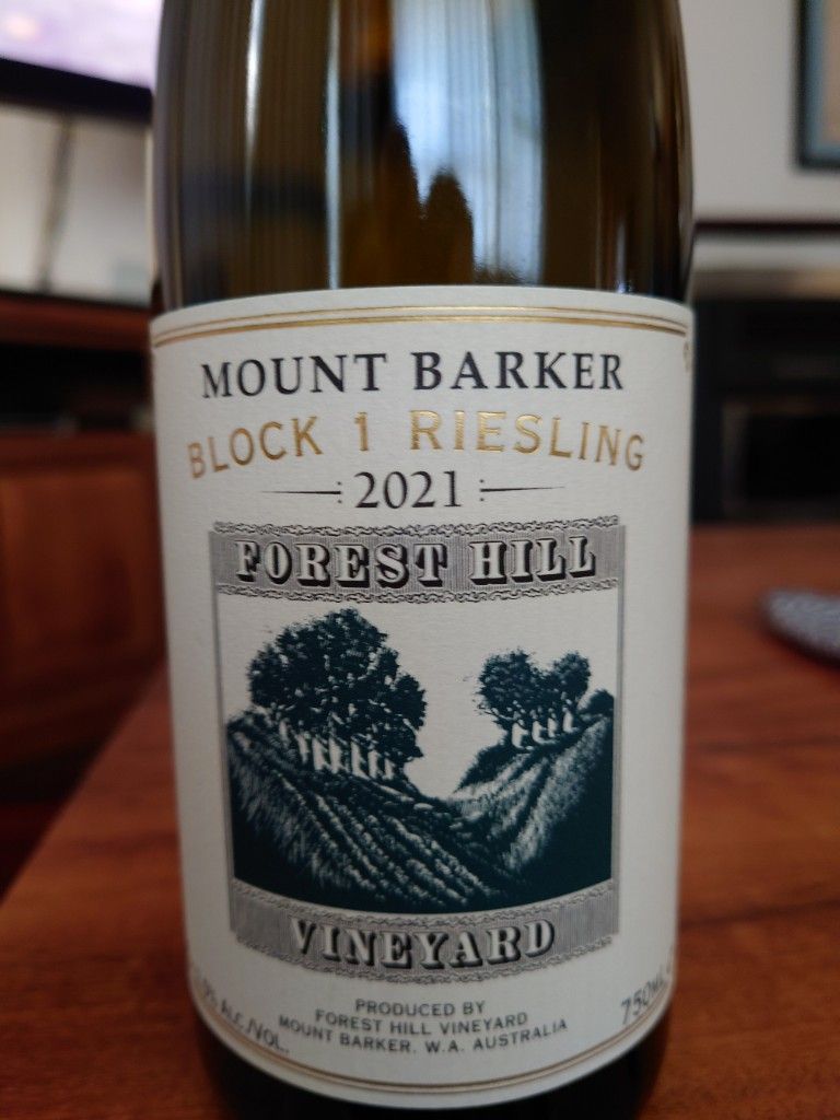 2021 Forest Hill Vineyard Riesling Block 1, Australia, Western