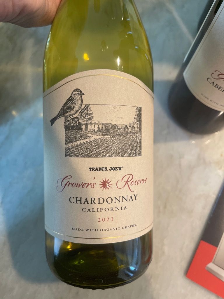 2021 Trader Joe's Chardonnay Grower's Reserve, USA, California