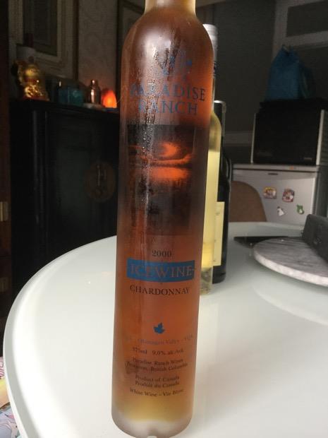 2000 Paradise Ranch Chardonnay Icewine - CellarTracker