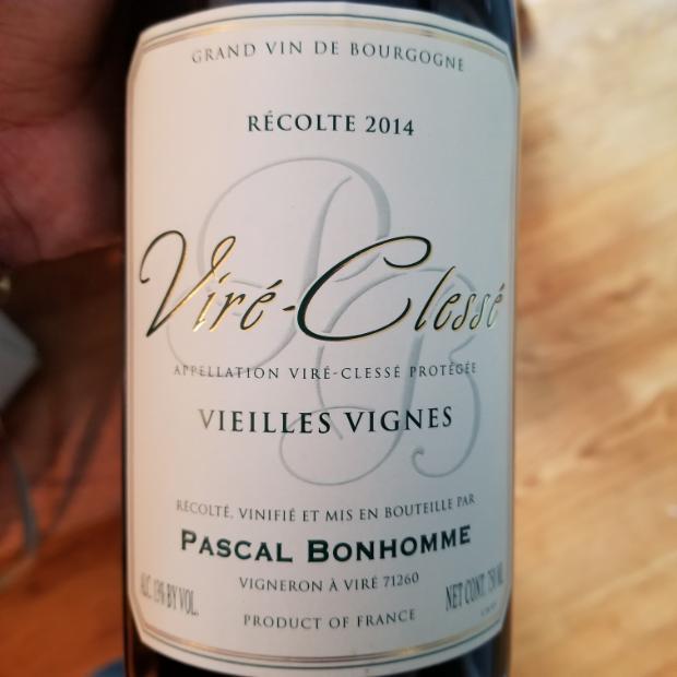 2014 Domaine Pascal Bonhomme ViréClessé Vieilles Vignes, France