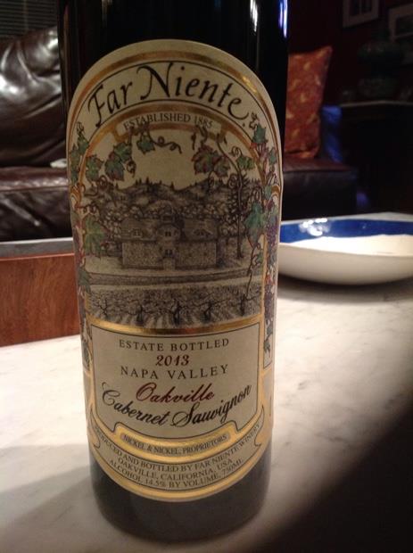 2013 Far Niente Cabernet Sauvignon Estate - CellarTracker