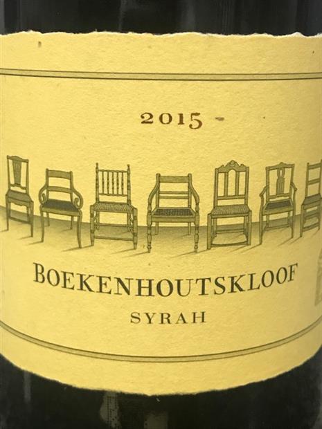 2018 Boekenhoutskloof CellarTracker - Syrah