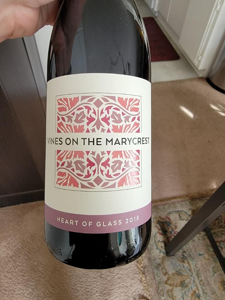 2018 Vines On The Marycrest Heart Of Glass, USA, California, Central