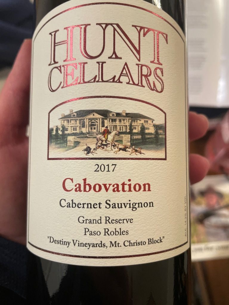 2017 Hunt Cellars Cabernet Sauvignon Cabovation Cask 21 Destiny