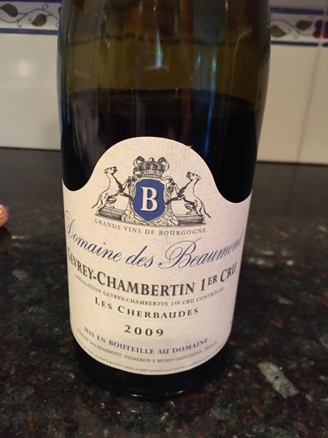 2010 Domaine des Beaumont Gevrey Chambertin 1er Cru Cherbaudes