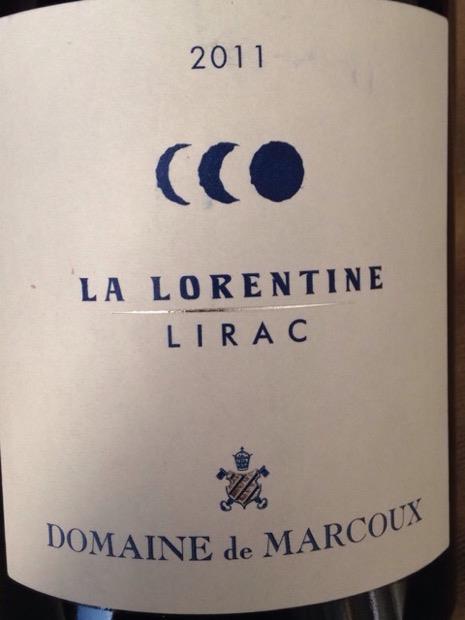 2011 Domaine de Marcoux Lirac La Lorentine, France, Rhône, Southern ...