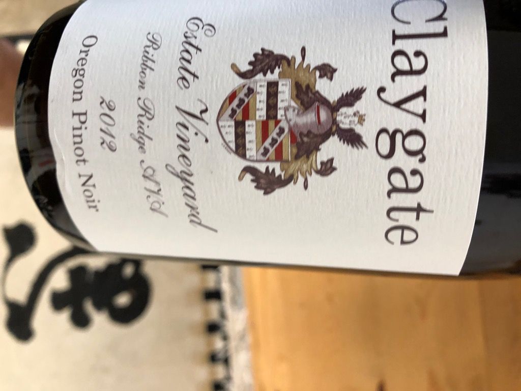 2012 Claygate Pinot Noir 777 Estate Vineyard, USA, Oregon, Willamette