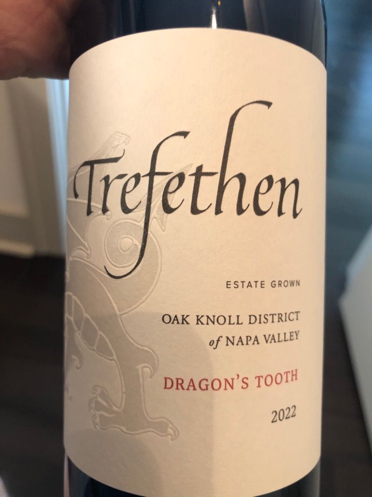 2022 Trefethen Dragon's Tooth - CellarTracker