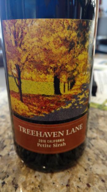 2016 Treehaven Lane Petite Sirah, USA, California, Central Coast, Santa ...