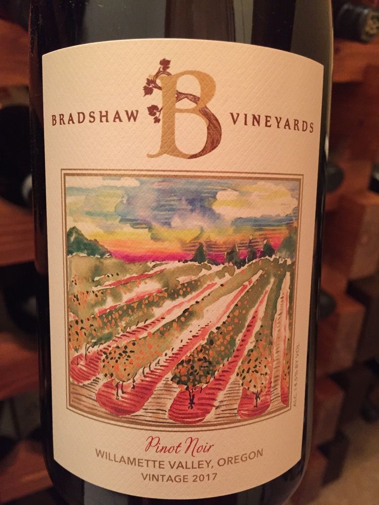2017 Bradshaw Vineyards Pinot Noir, USA, Oregon, Willamette Valley CellarTracker