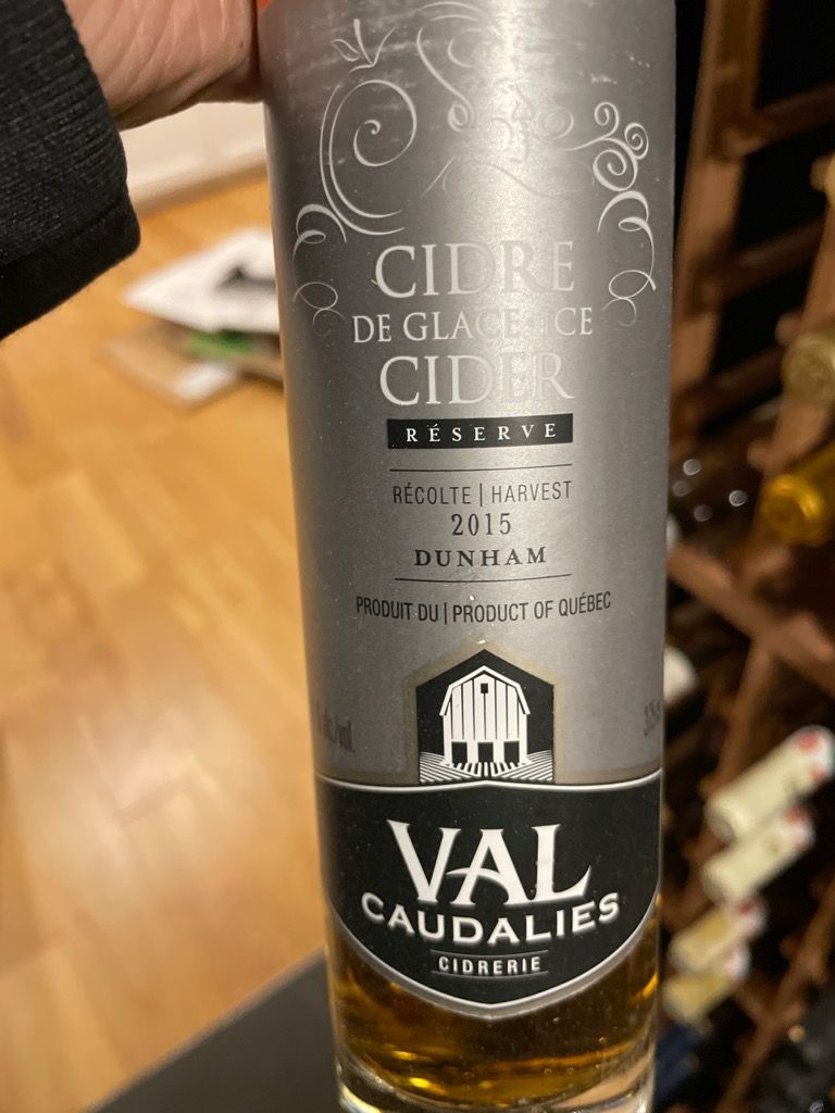 2015 Val Caudalies Cidre de Glace RESERVE Ice Cider, Canada, Quebec