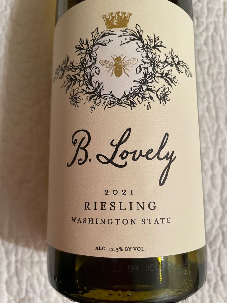 2021 Precept B Lovely Riesling, USA, Washington - CellarTracker