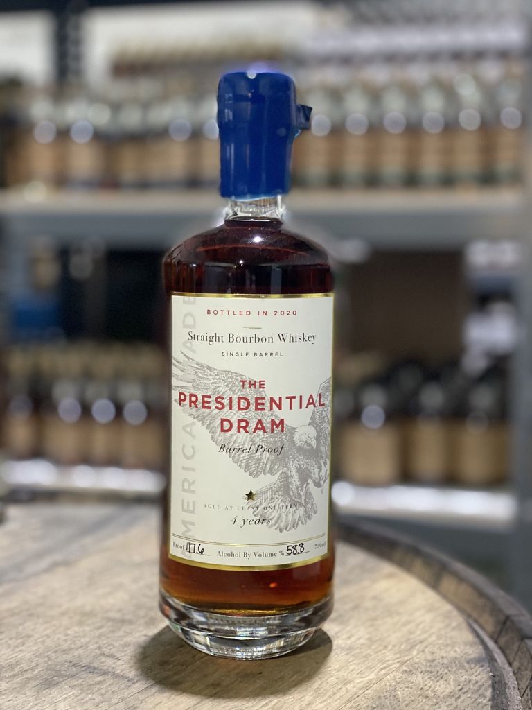 Ncf Bourbon 2020 Proof & Wood Ventures 4 Year Old The Presidential Dram Single