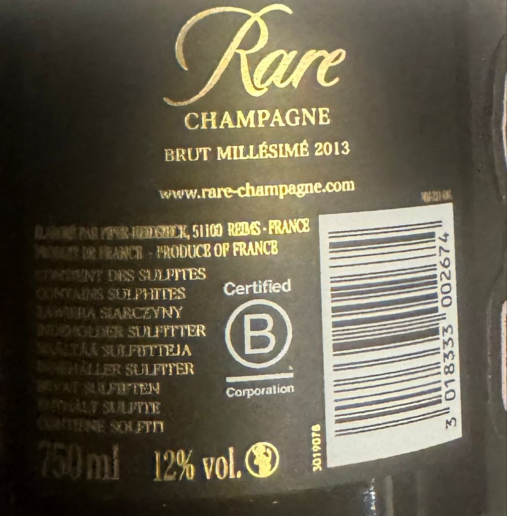 2013 Rare Champagne - CellarTracker