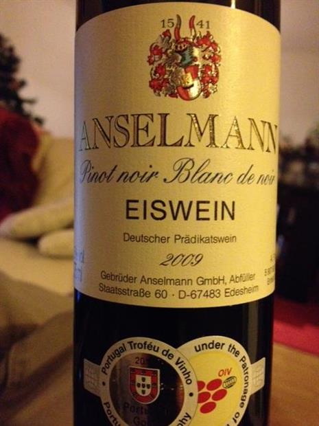 2009 Anselmann Pinot Noir Eiswein Blanc de Noir CellarTracker