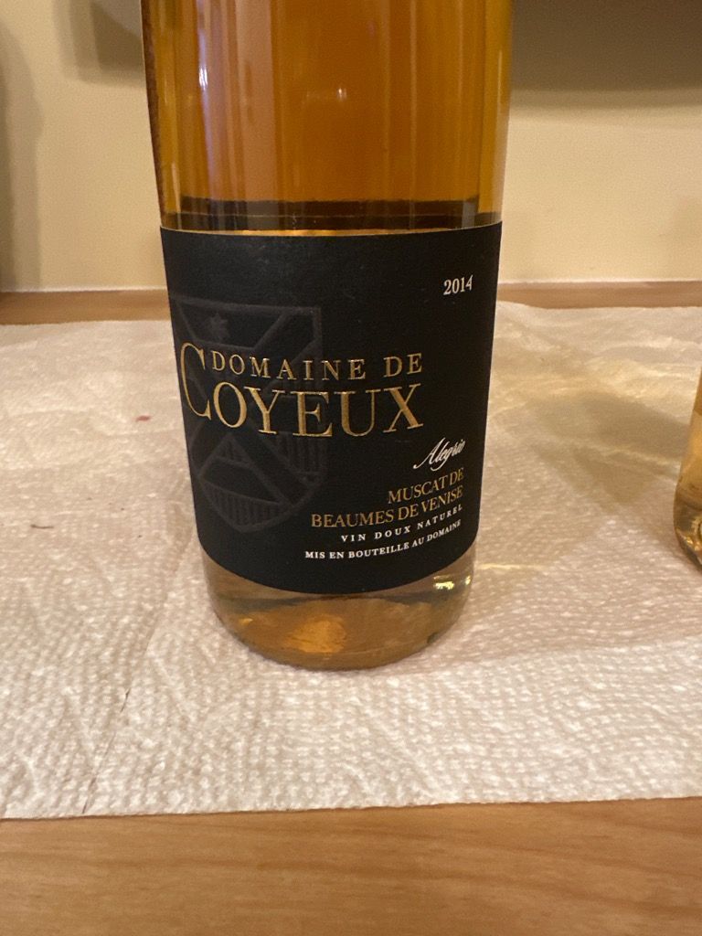 2000 Domaine de Coyeux Muscat de Beaumes-de-Venise - CellarTracker