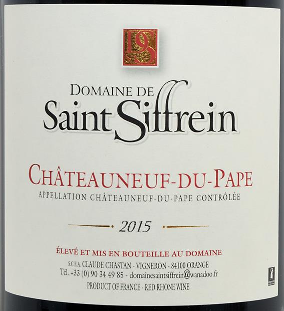 2010 Domaine de Saint Siffrein Châteauneuf-du-Pape