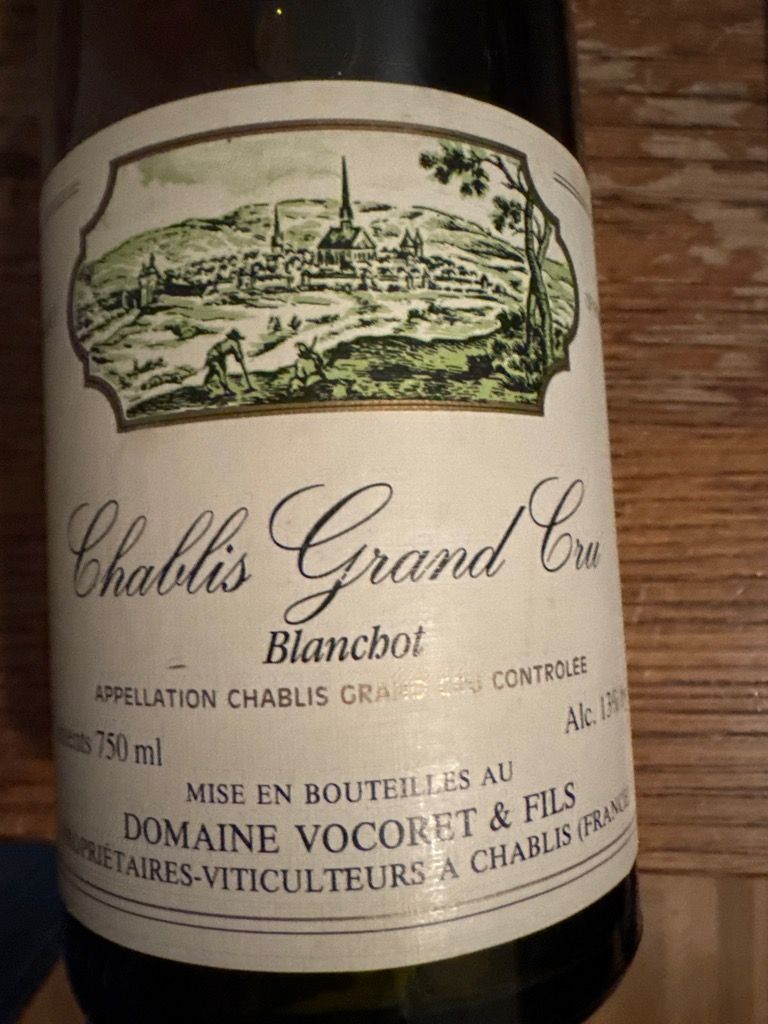 Vocoret 1993 Domaine Vocoret et Fils Chablis Grand Cru Blanchot, France ...