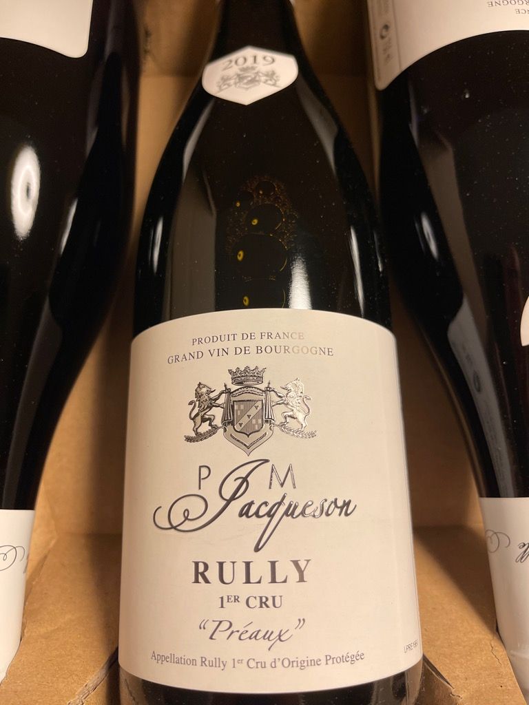 2019 Paul et Marie Jacqueson Rully 1er Cru Préaux, France, Burgundy ...