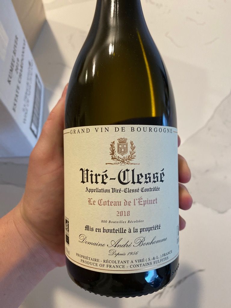 2020 Domaine André Bonhomme ViréClessé Le Coteau de France