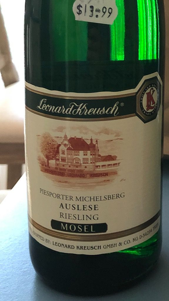 2019 Leonard Kreusch Piesporter Michelsberg Riesling Auslese, Germany ...