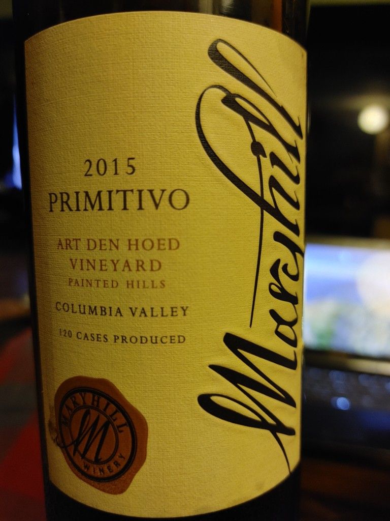 2015 Maryhill Primitivo Art Den Hoed Vineyard, USA, Washington