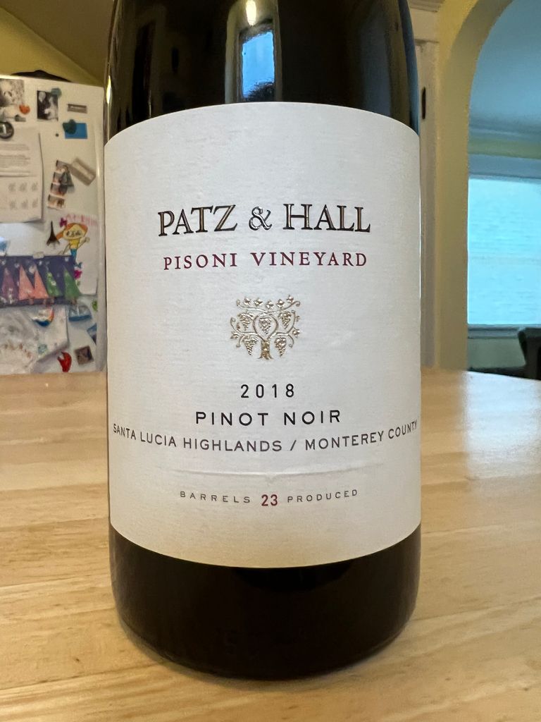 2018 Patz & Hall Pinot Noir Pisoni Vineyard - CellarTracker