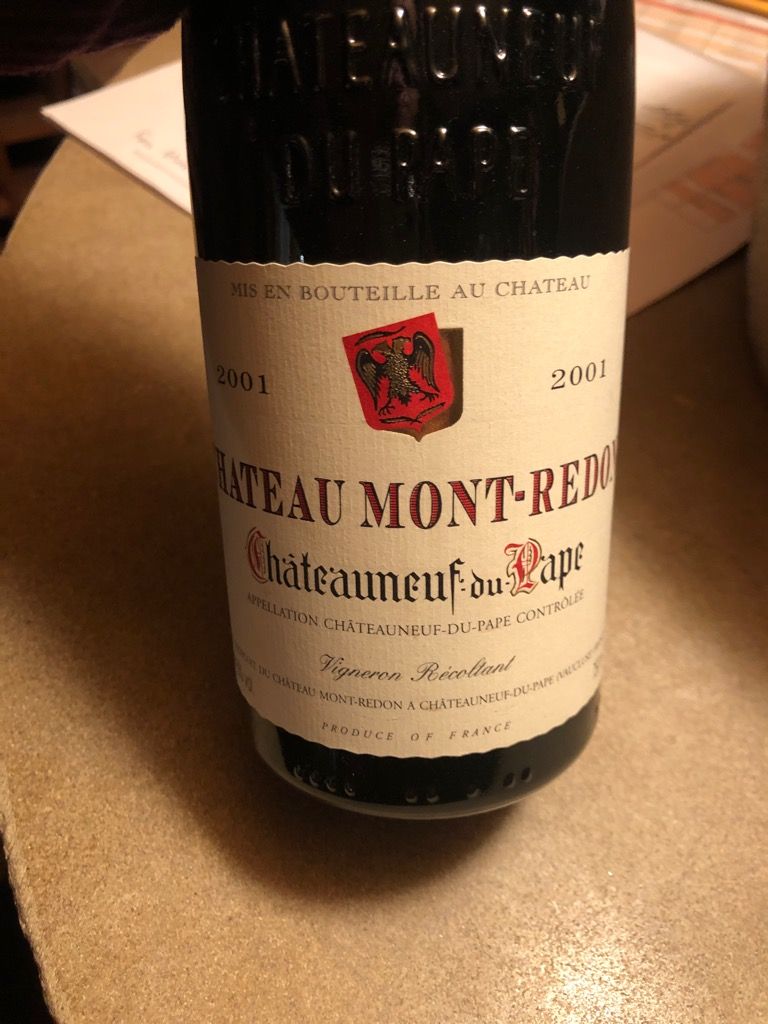 2001 Château Mont-Redon Châteauneuf-du-Pape Le Plateau - CellarTracker
