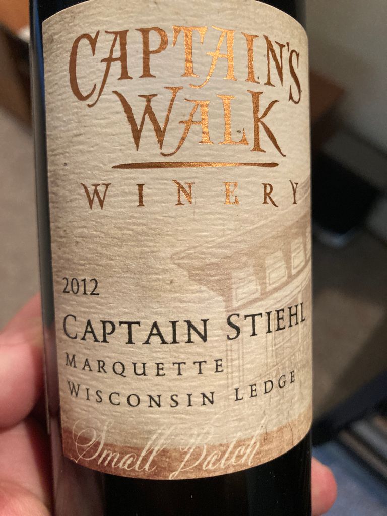 2013 Captain's Walk Winery Marquette Captain Stiehl Small Batch Dessert ...