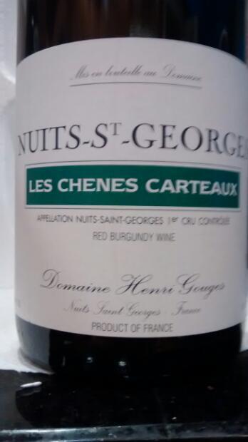 2012 Domaine Henri Gouges Nuits St. Georges 1er Cru Les Chênes Carteaux ...