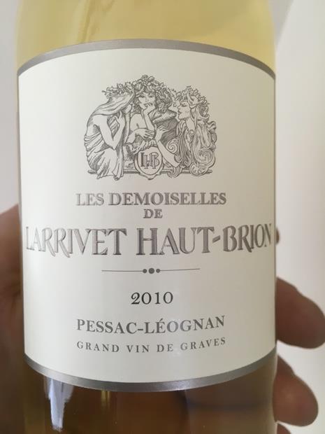 LES DEMOISELLES DE LARRIVET HAUT BRION  75 CL BLANC