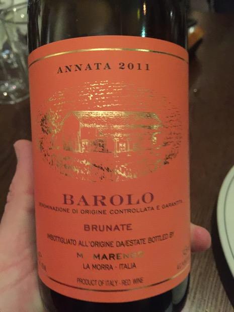 2011 M. Marengo Barolo Brunate CellarTracker