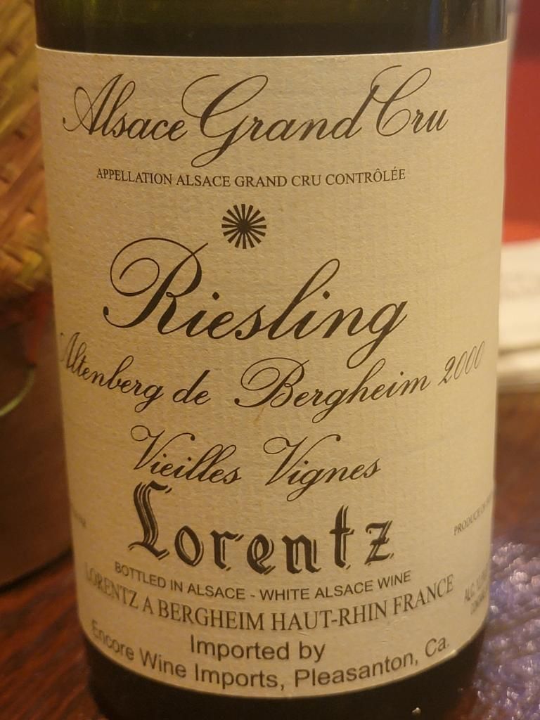 1999 Gustave Lorentz Riesling Altenberg de Bergheim 1999 Gustave Lorentz Riesling Altenberg de Bergheim