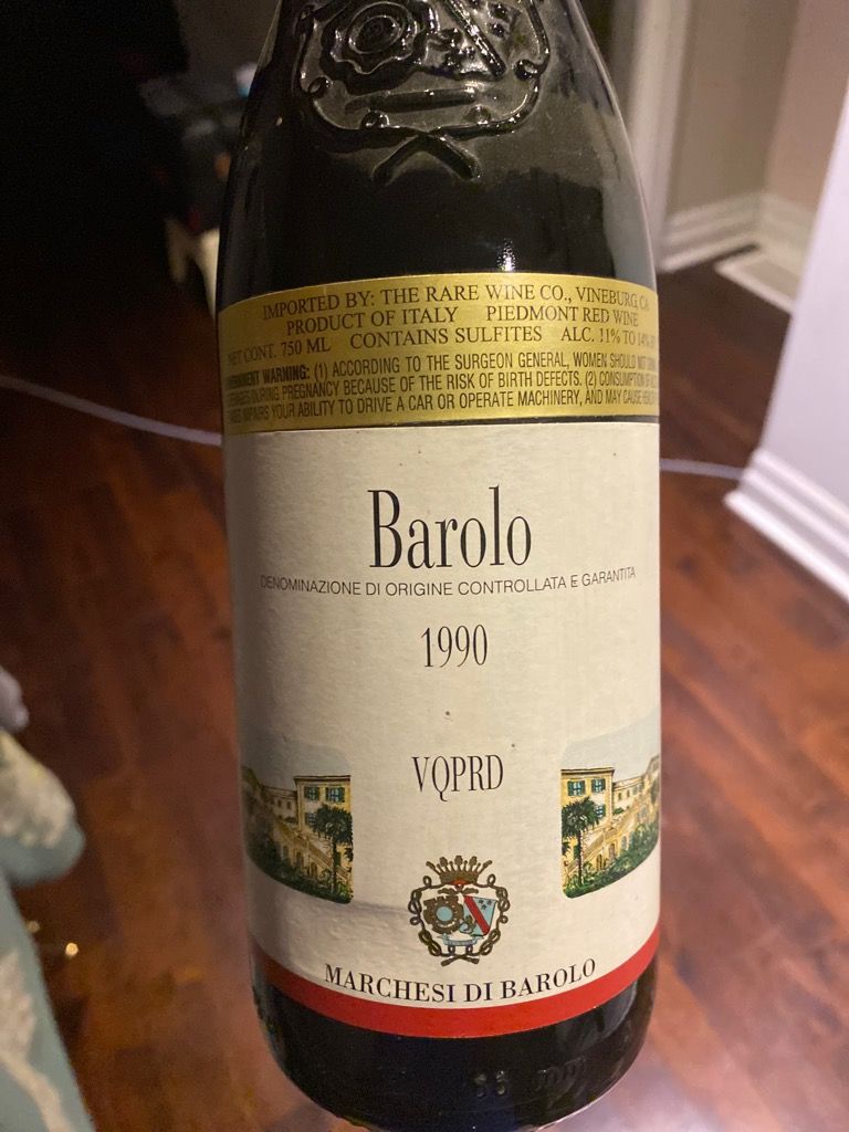 1990 Marchesi di Barolo Barolo Cannubi - CellarTracker
