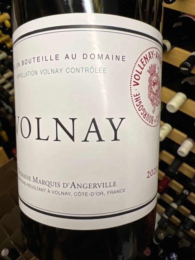 2020 Domaine Marquis D'Angerville Volnay, France, Burgundy, Côte De ...