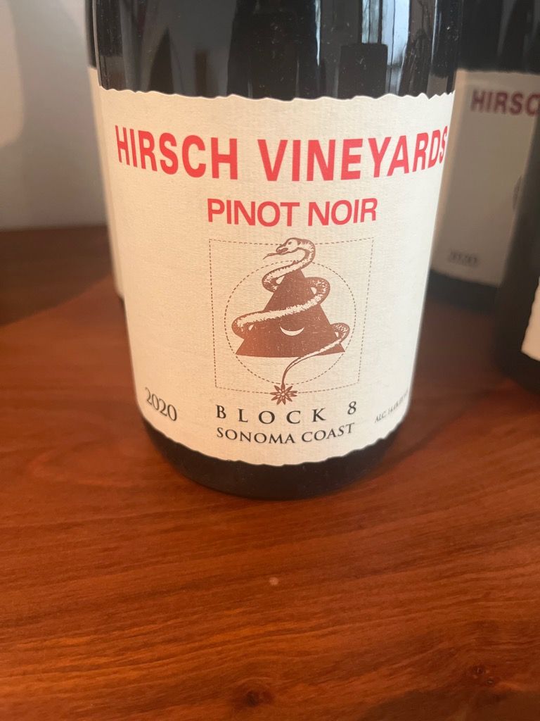 2020 Hirsch Vineyards Pinot Noir Block 8, USA, California, Sonoma