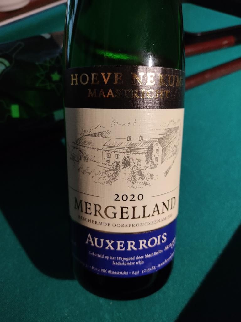 2021 Hoeve Nekum Auxerrois Blanc Mergelland, Netherlands, Limburg ...