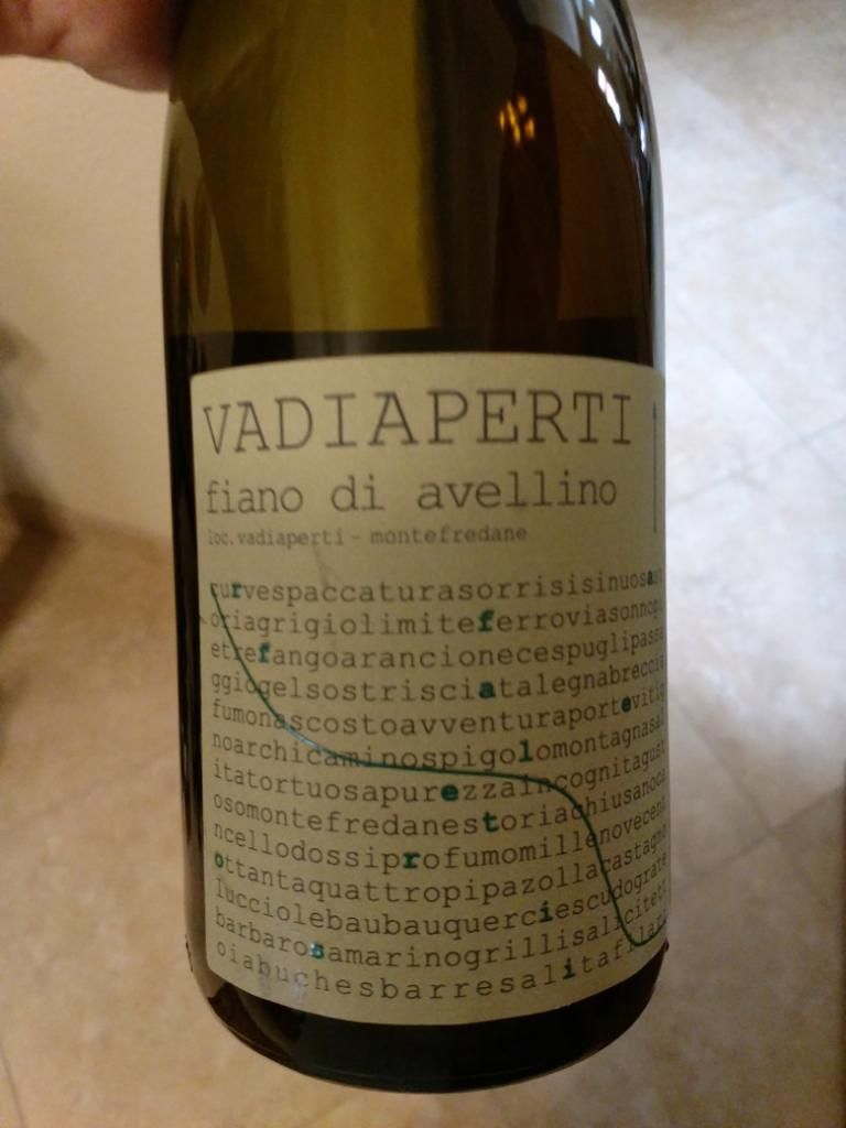2017 Vadiaperti Fiano di Avellino, Italy, Campania, Fiano di Avellino