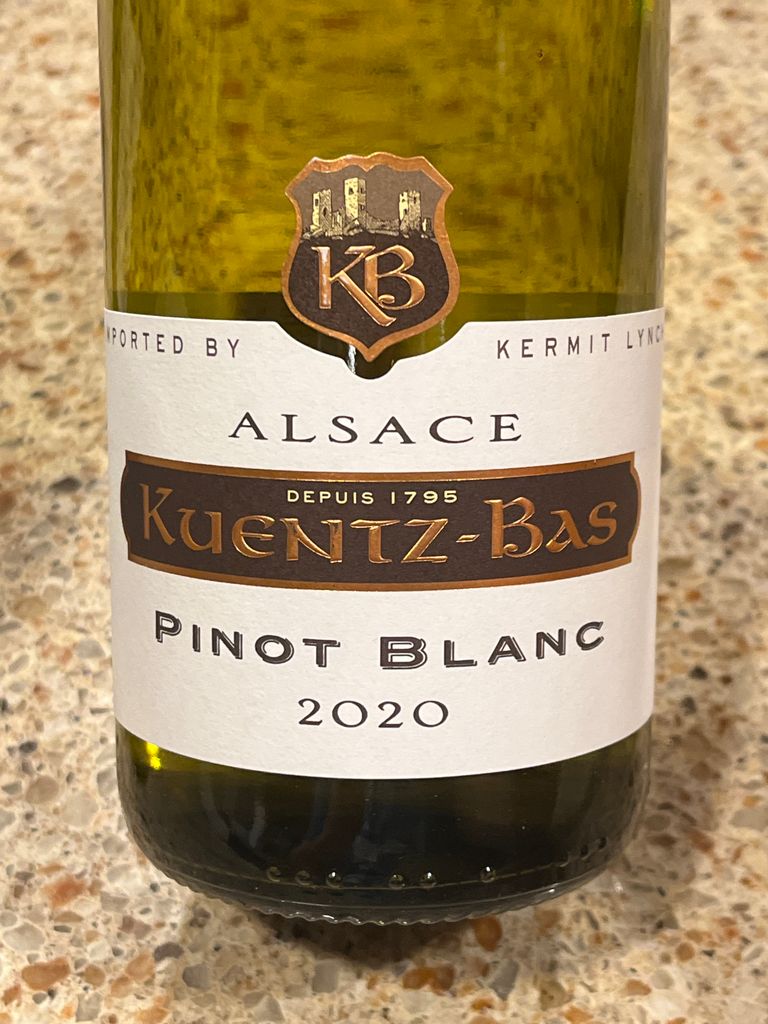 2020 Kuentz-Bas Pinot Blanc, France, Alsace - CellarTracker