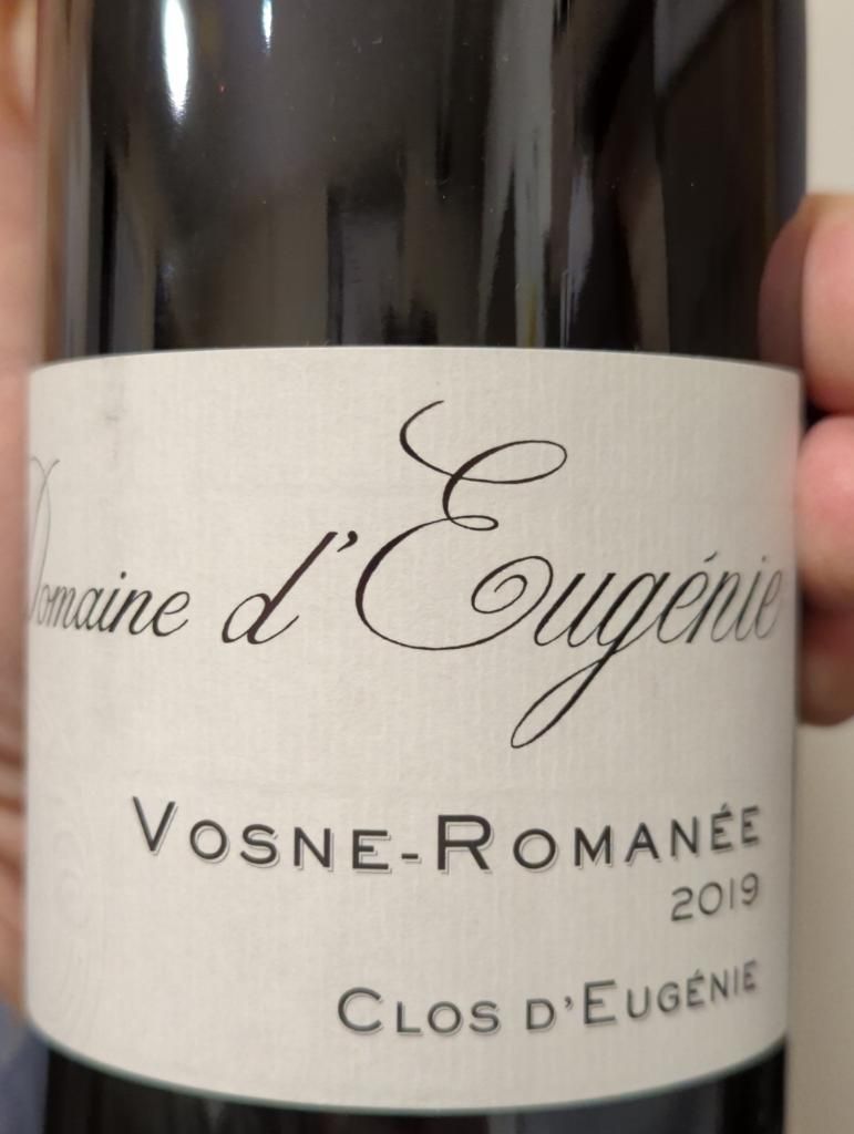 2021 Domaine d'Eugénie VosneRomanée Le Clos d'Eugenie, France