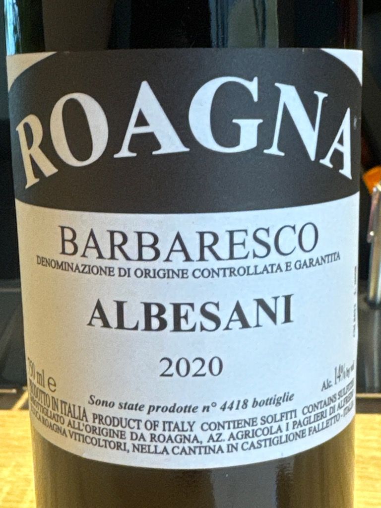 2016 Roagna Barbaresco Albesani - CellarTracker