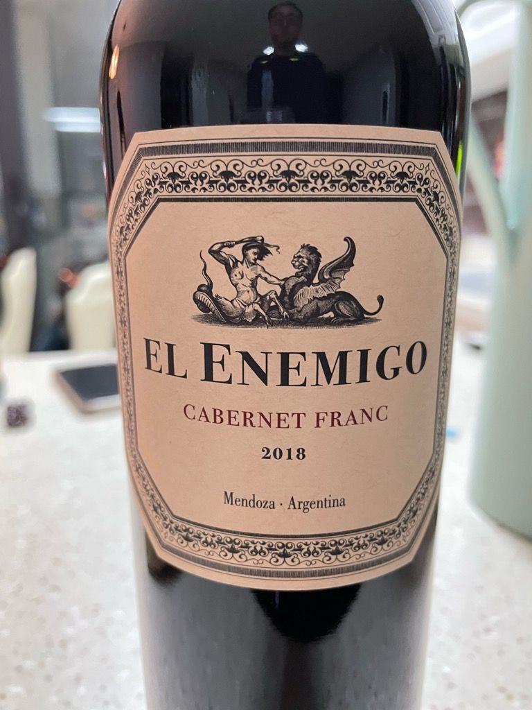 2018 El Enemigo Cabernet Franc, Argentina, Mendoza - CellarTracker